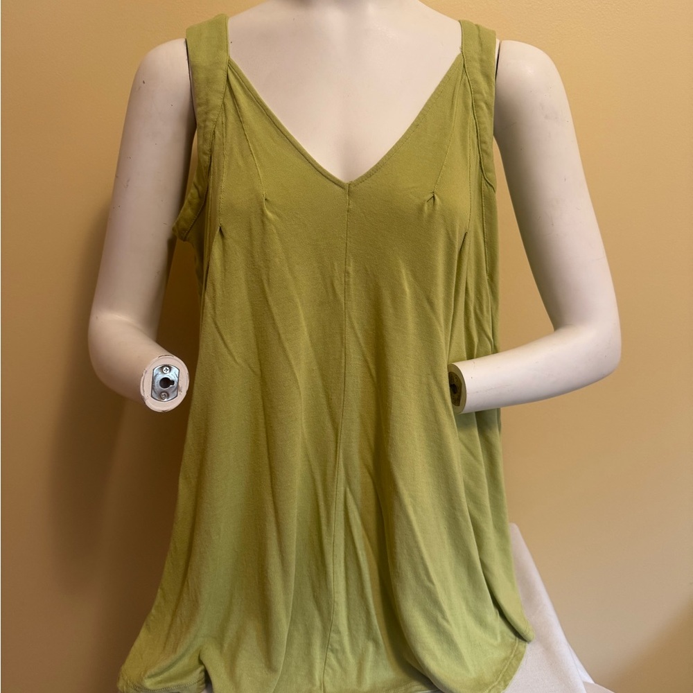 Anthropologie Meadow Rue Green Sleeveless Top M